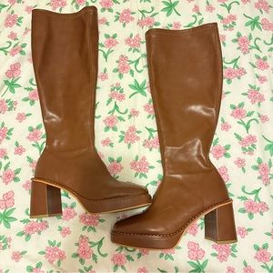 SOLD DO NOT BUY - Maryam Brown Knee High Boots Size - US 7 (marked size 38)